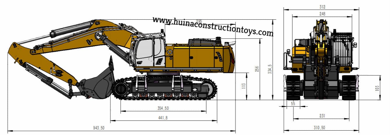 Kabolite 970 1:14 Hydraulic RC Excavator — view 9
