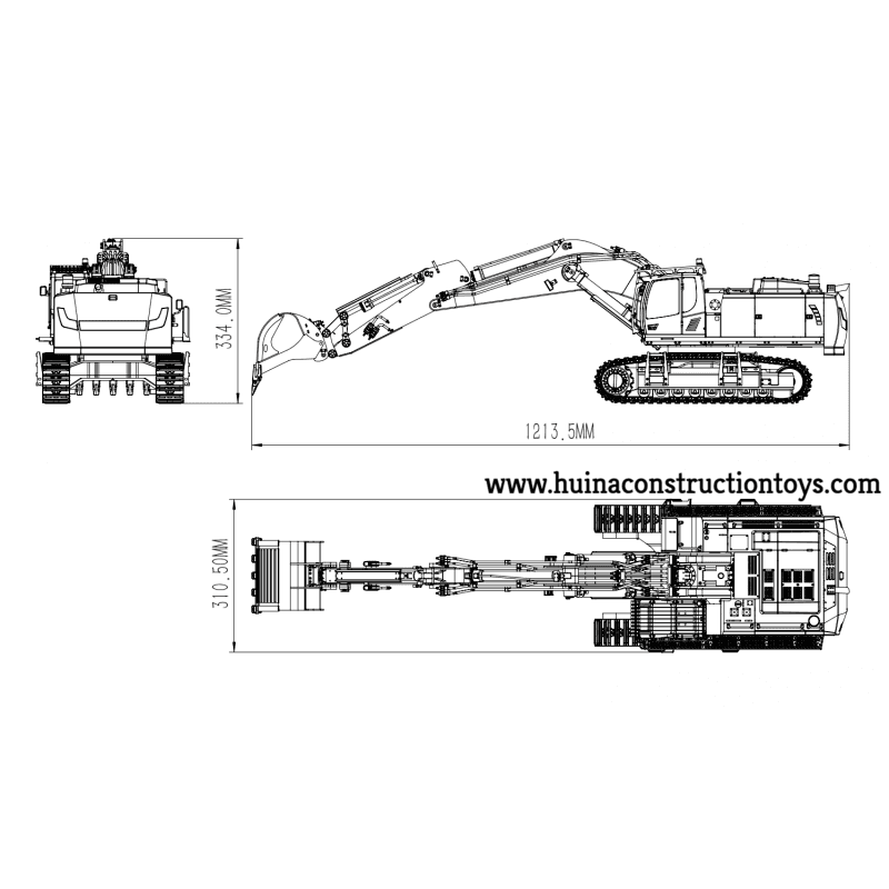 Kabolite 970 1:14 Hydraulic RC Excavator — view 10