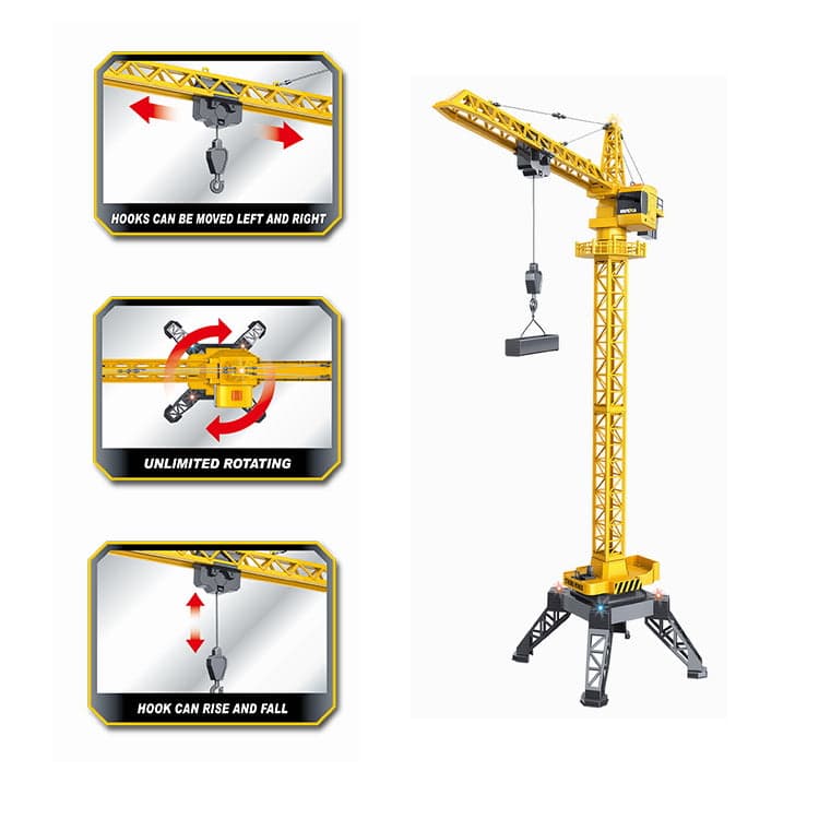 Huina 1585 12-Channel RC Tower Crane — view 4