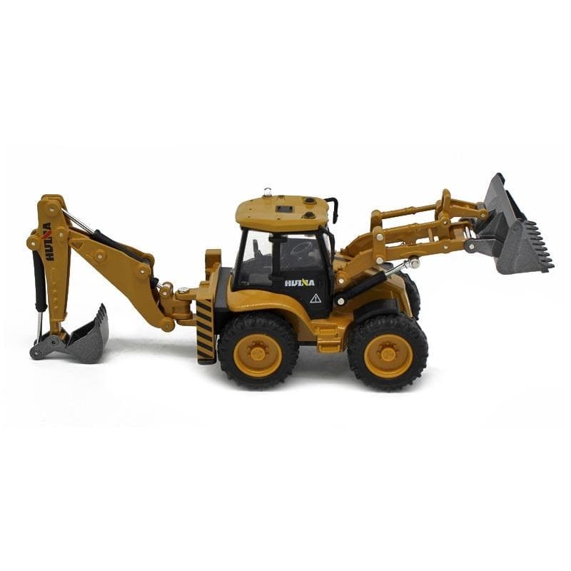 Huina 1:50 Alloy Backhoe Loader Static — view 2