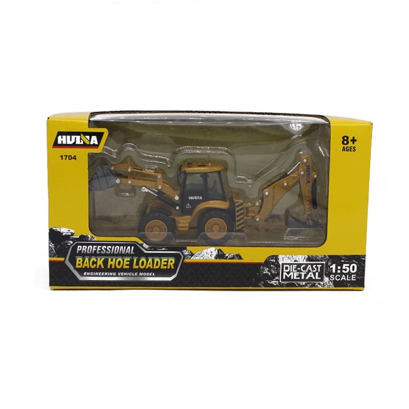 Huina 1:50 Alloy Backhoe Loader Static — view 5