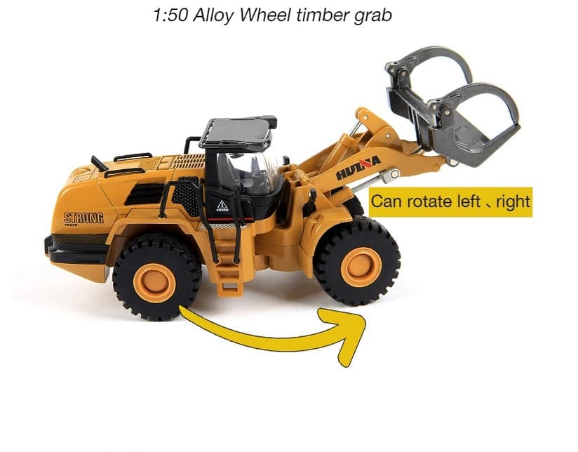 Huina 1716 1:50 Diecast Timber Loader — view 4
