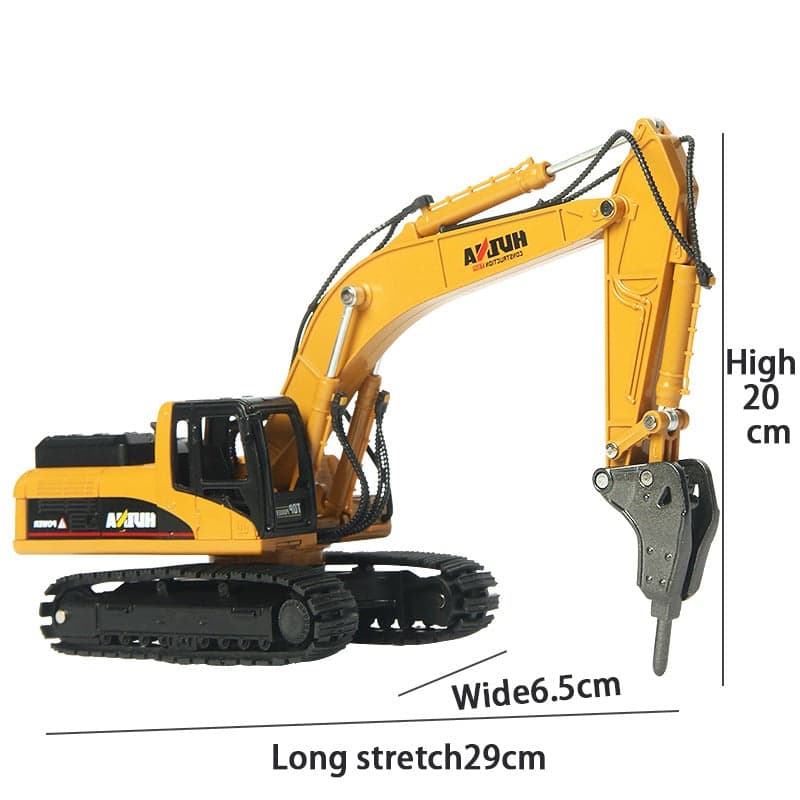 Huina 1711 1:50 Diecast Excavator Breaker — view 2