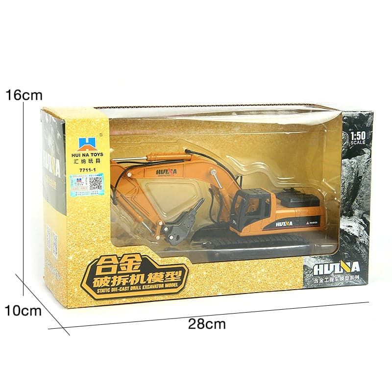 Huina 1711 1:50 Diecast Excavator Breaker — view 3