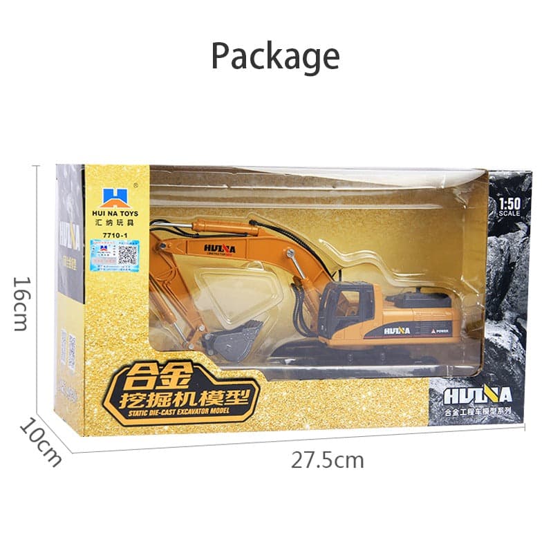 Huina 1710 1:50 Diecast Excavator — view 4