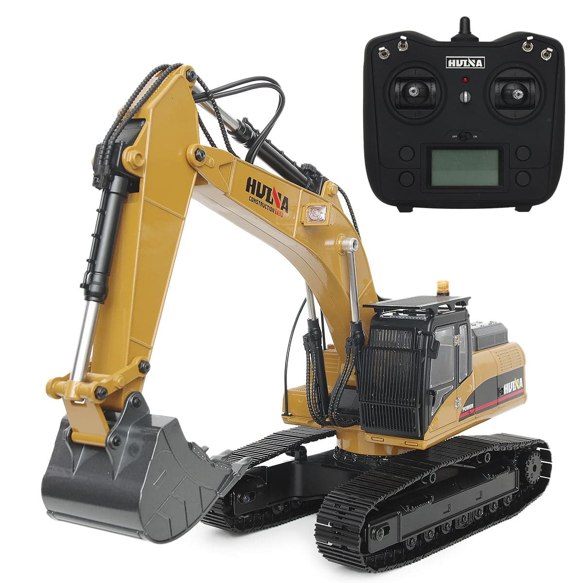 Huina 1580 1:14 All Metal Remote Control Excavator V5 (2026 Model)