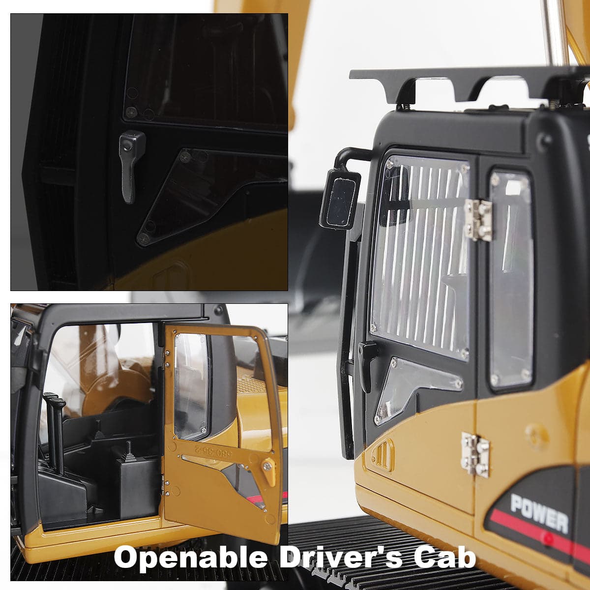 Huina 1580 1:14 All Metal Remote Control Excavator V5 (2026 Model) — view 5
