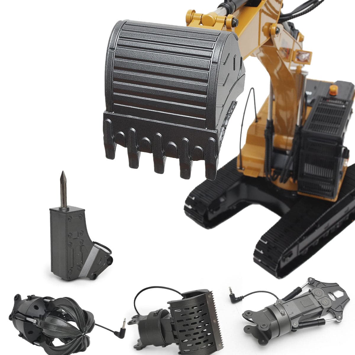 Huina 1580 1:14 All Metal Remote Control Excavator V5 (2026 Model) — view 8