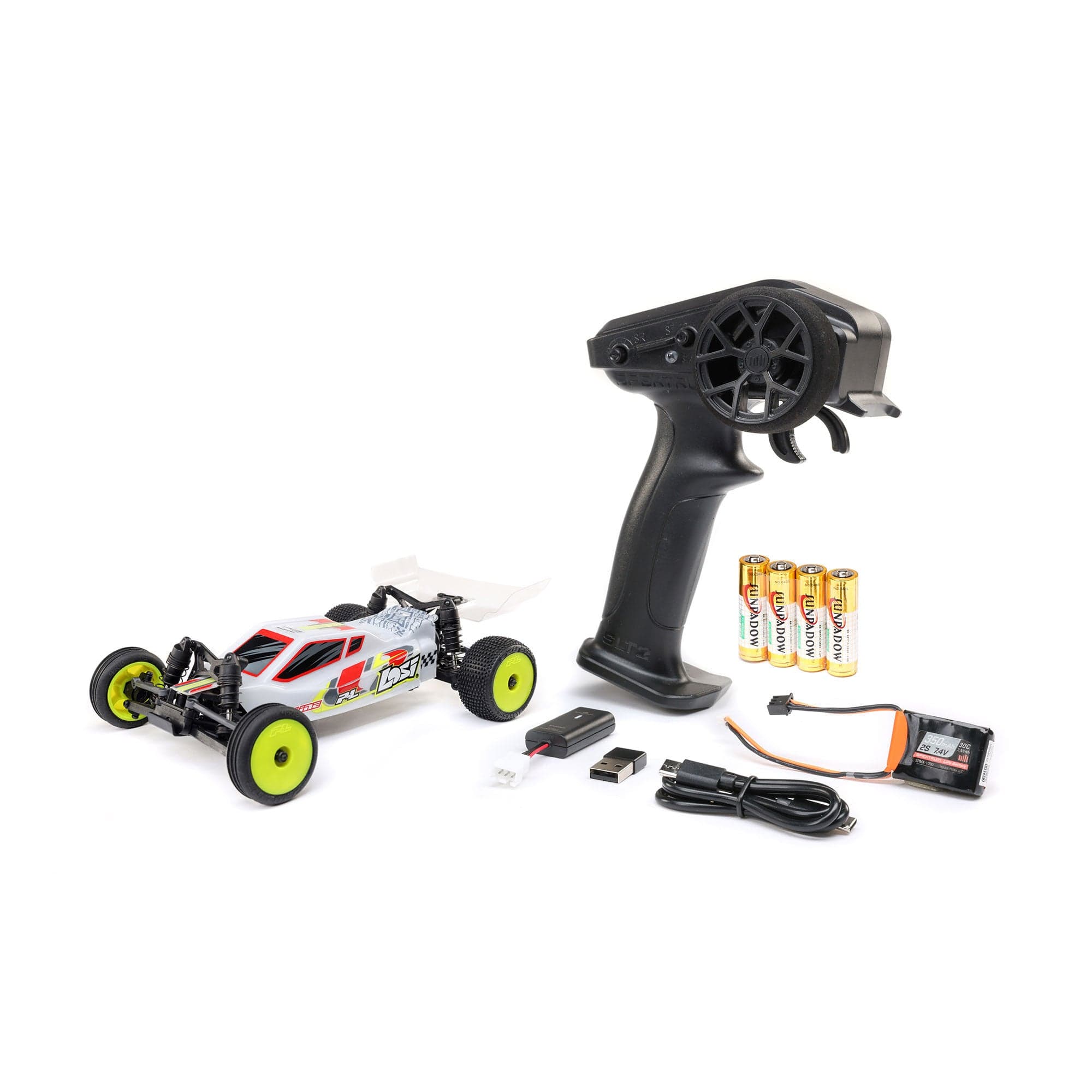 Micro-B 1:24 2WD Buggy RTR, White — view 2