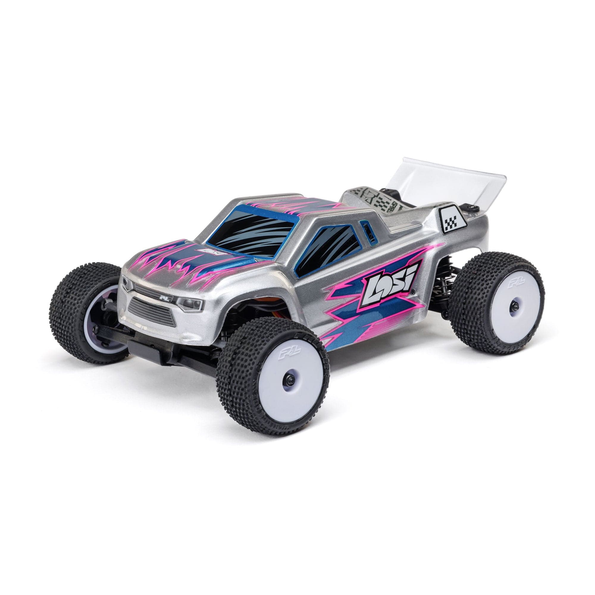 Micro-T 1:28 2WD Stadium Truck RTR w/ Battery & Charger, Silver