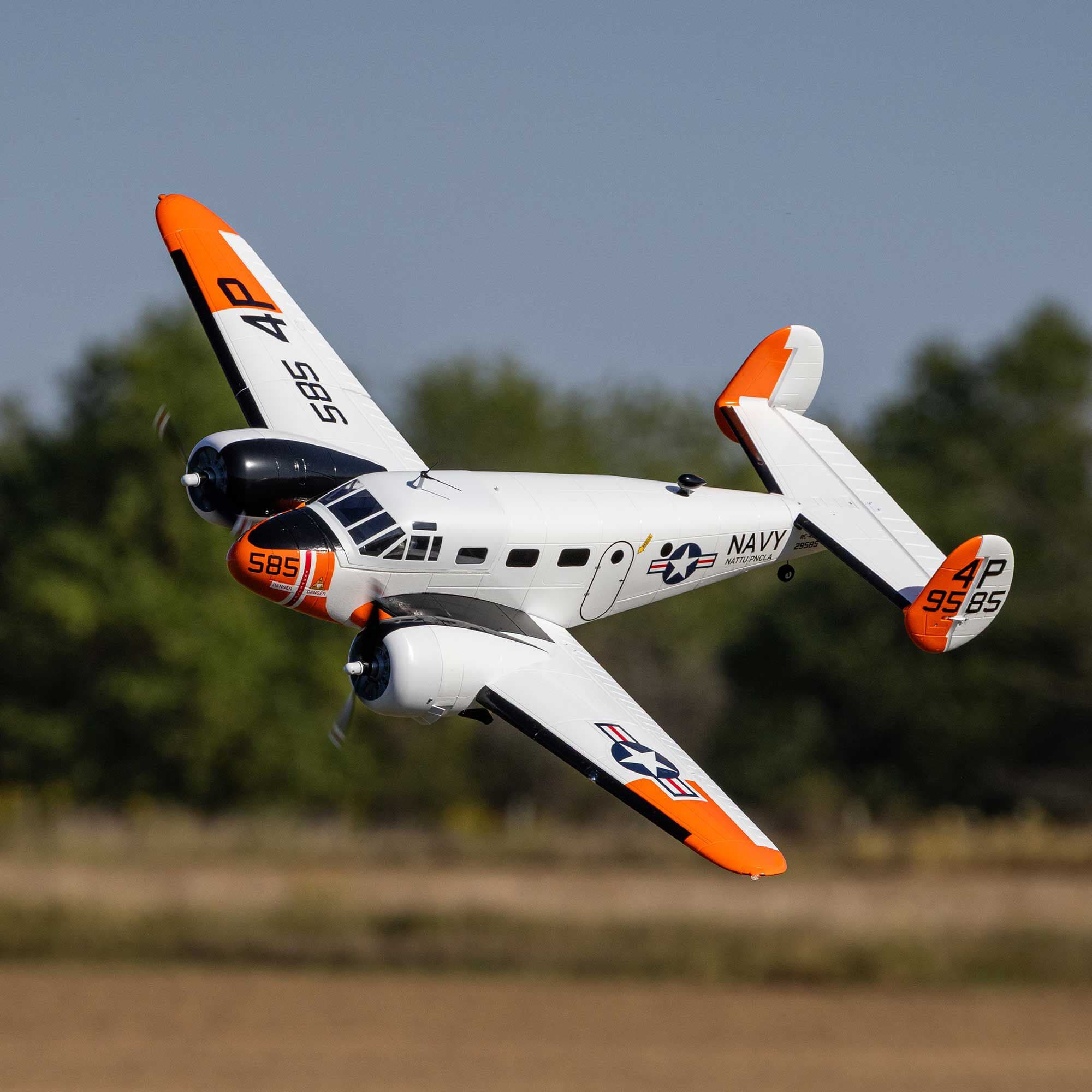 Beechcraft D18/RC-45J 1.5M PNP Twin — view 7