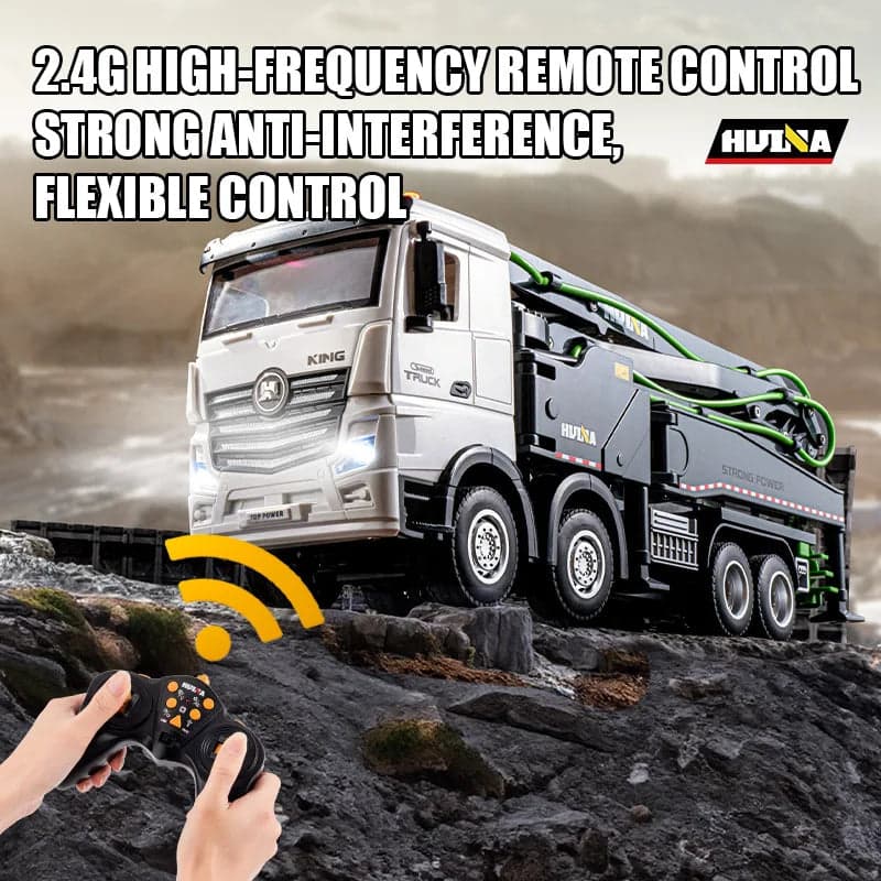 Huina 1381 1:18 RC Cement Pump Truck — view 3