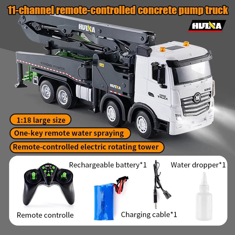 Huina 1381 1:18 RC Cement Pump Truck — view 6