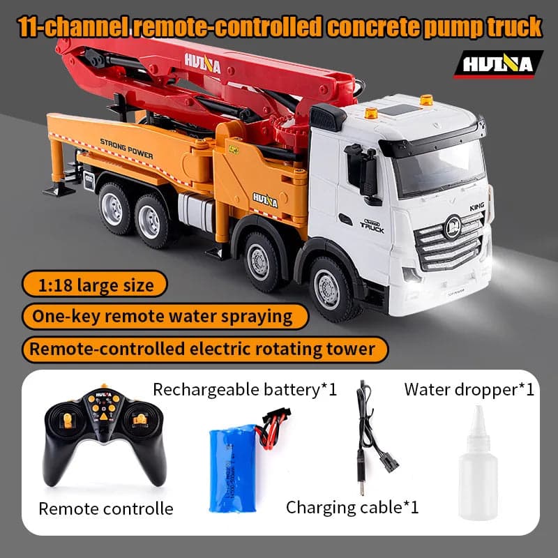 Huina 1381 1:18 RC Cement Pump Truck — view 7